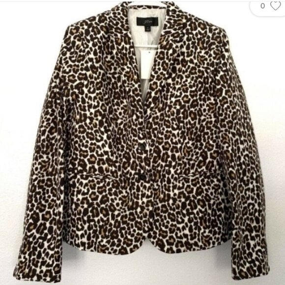 NWT J. Crew Animal Cheetah Print Blazer - XS - Picture 1 of 5